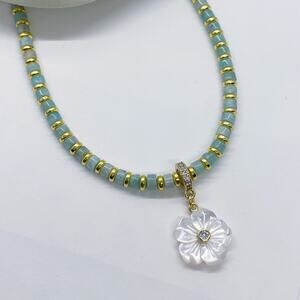 NEW FP x Luna Norte Mother Of Pearl & Amazonite Necklace